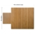 Bodenschutzmatte Floordirekt ECO | aus natürlichem Bambus | Schutz für Teppich und Hartböden | verschiedene Größen | 90x120 cm Natur mit Lippe - 3
