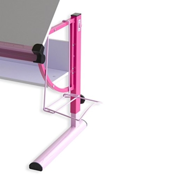 IDIMEX Kinderschreibtisch Schülerschreibtisch Carina in rosa pink, Schreibtisch höhenverstellbar und neigungsverstellbar - 5