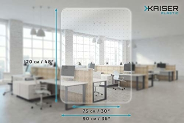 KAISER PLASTIC® Xtra Strong | Bodenschutzmatte | 90 x 120 cm | Hartboden | Made-In-Germany - 3
