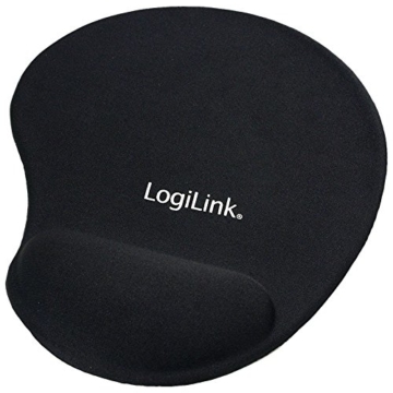 LogiLink Mauspad mit Silikon Gel Handauflage, schwarz - 1
