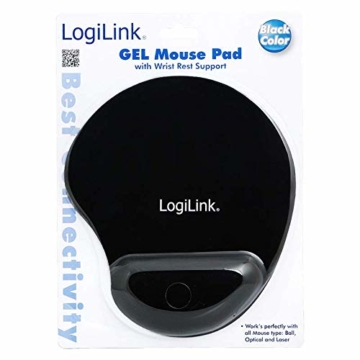 LogiLink Mauspad mit Silikon Gel Handauflage, schwarz - 2
