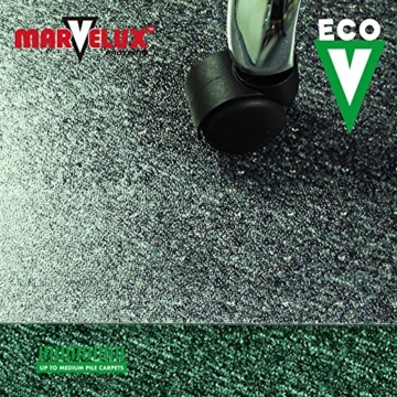 Marvelux ECO (Polymer) Bodenschutzmatte für Teppichböden | 150 x 120 cm | rechteckig | transparent | in verschiedenen Größen erhältlich - 2