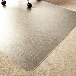 Marvelux ECO (Polymer) Bodenschutzmatte für Teppichböden | 150 x 120 cm | rechteckig | transparent | in verschiedenen Größen erhältlich - 1