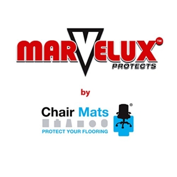 Marvelux ECO (Polymer) Bodenschutzmatte für Teppichböden | 150 x 120 cm | rechteckig | transparent | in verschiedenen Größen erhältlich - 4