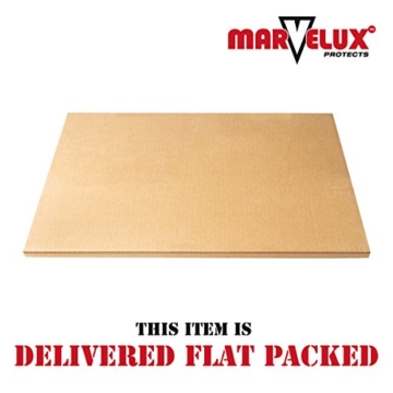 Marvelux Polycarbonat Bodenschutzmatte für Teppichböden in verschiedenen Größen erhältlich transparent 90 x 120 cm rechteckig