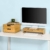 SoBuy FRG198-N Monitor Bildschirm Ständer Monitorerhöhung Bildschirmerhöher Monitorständer Tischaufsatz aus Bambus mit 2 Schubladen BHT ca.: 47x18x11cm - 2