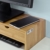 SoBuy FRG198-N Monitor Bildschirm Ständer Monitorerhöhung Bildschirmerhöher Monitorständer Tischaufsatz aus Bambus mit 2 Schubladen BHT ca.: 47x18x11cm - 5