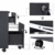 VASAGLE Rollcontainer, abschließbar, Aktenschrank mit 2 Schubladen, 5 Rollen und Verstellbarer Hängeregistratur, für Dokumente im A4- und Letter-Format, Home Office, schwarz LCD22BV1 - 5